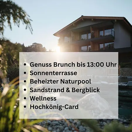 Wellness Und Brunch Morgenzeit Beheizter Naturteich Genuss Fruehstueck Bis 13 Uhr Hochkoenig Sommercard מלון