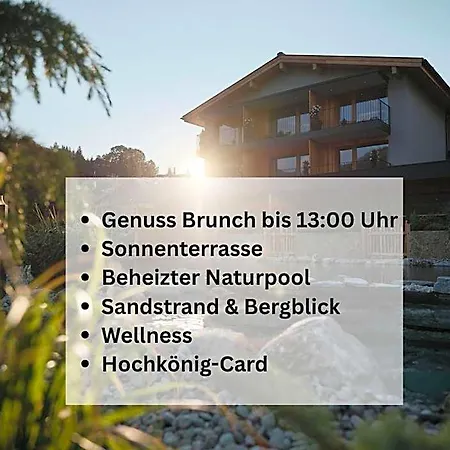 Wellness Und Brunch Morgenzeit Beheizter Naturteich Genuss Fruehstueck Bis 13 Uhr Hochkoenig Sommercard Отель 3*
